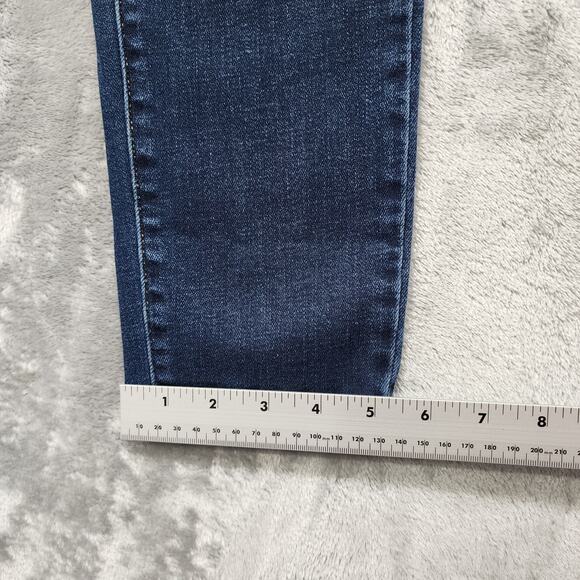 Levi's Jeans Womens W29 Blue 721 High Rise Skinny Ankle Stretch Denim Dark Wash - Picture 13 of 14